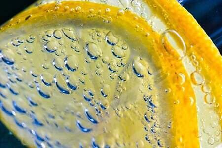 macro, close up, lemon