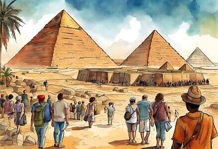 ai generated, pyramids, egypt