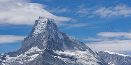 mountain, mountain peak, snow