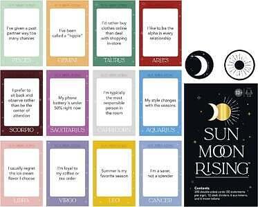 Hasbro Gaming Sun Moon Rising Game,Astrology-Themed Party Card Game for Adults and Teens,Adult Card Game for 3-6 Players Ages 13 and Up