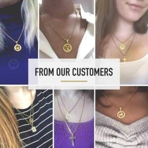 Hermah Gold Plated Zodiac Sign Pendant necklace for Women Men Leo AriesConstellation Horoscope Pendant Stainless Steel Box link Chain 22inch Hermah Gold Plated Zodiac Sign Pendant necklace for Women Men Leo AriesConstellation Horoscope Pendant Stainless Steel Box link Chain 22inch