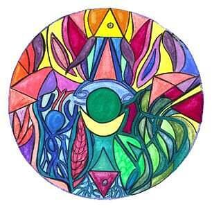 Mandala - Tierkreiszeichen Krebs - Signs of the Zodiac Cancer