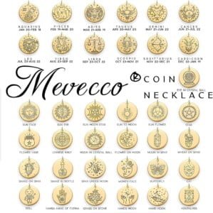 MEVECCO Constellation Disc Coin Necklace 18K Gold Plated Dainty 12 Constellation Personalized Pendant Necklace Gifts MEVECCO Constellation Disc Coin Necklace 18K Gold Plated Dainty 12 Constellation Personalized Pendant Necklace Gifts