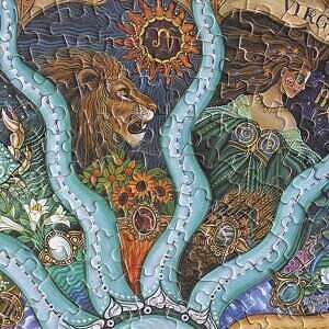 Moruska 500 Piece Puzzles for Adults- Zodiac Constellation Puzzle- Round Mandala Astrology Jigsaw Puzzle Cool and Challanege