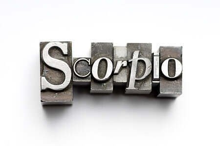 scorpio in cold type