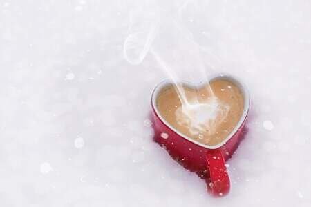 valentines day heart cup coffee 624440