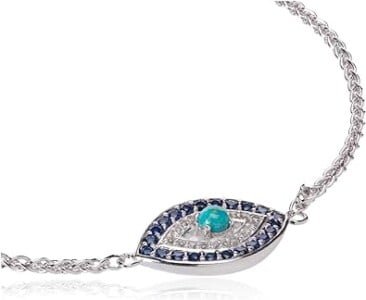 Sterling Silver Cat Cardinal Bracelet Turtle Evil Eye Cardinals Appear When Angels are Near Red Cardinal Bracelet for Women Red Bird Memorial Jewelry Amazon Collection Sterling Silver evil eye bracelet turquoise