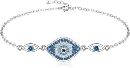 Fenthring Sterling silver evil eye bracelet
